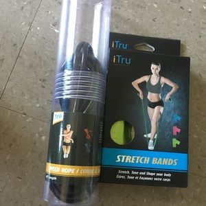 Exercise & stretchband  & n speed rope